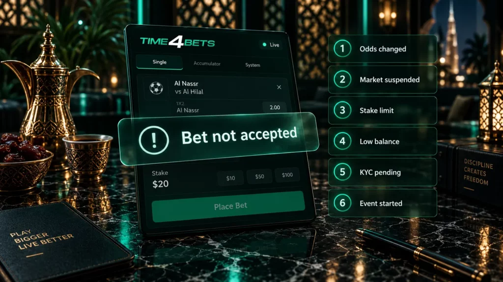 time4bets bet rejected