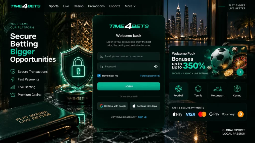 time4bets login
