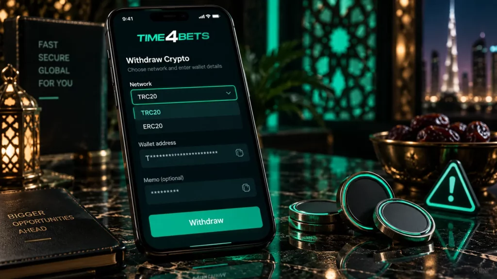 time4bets withdrawal crypto