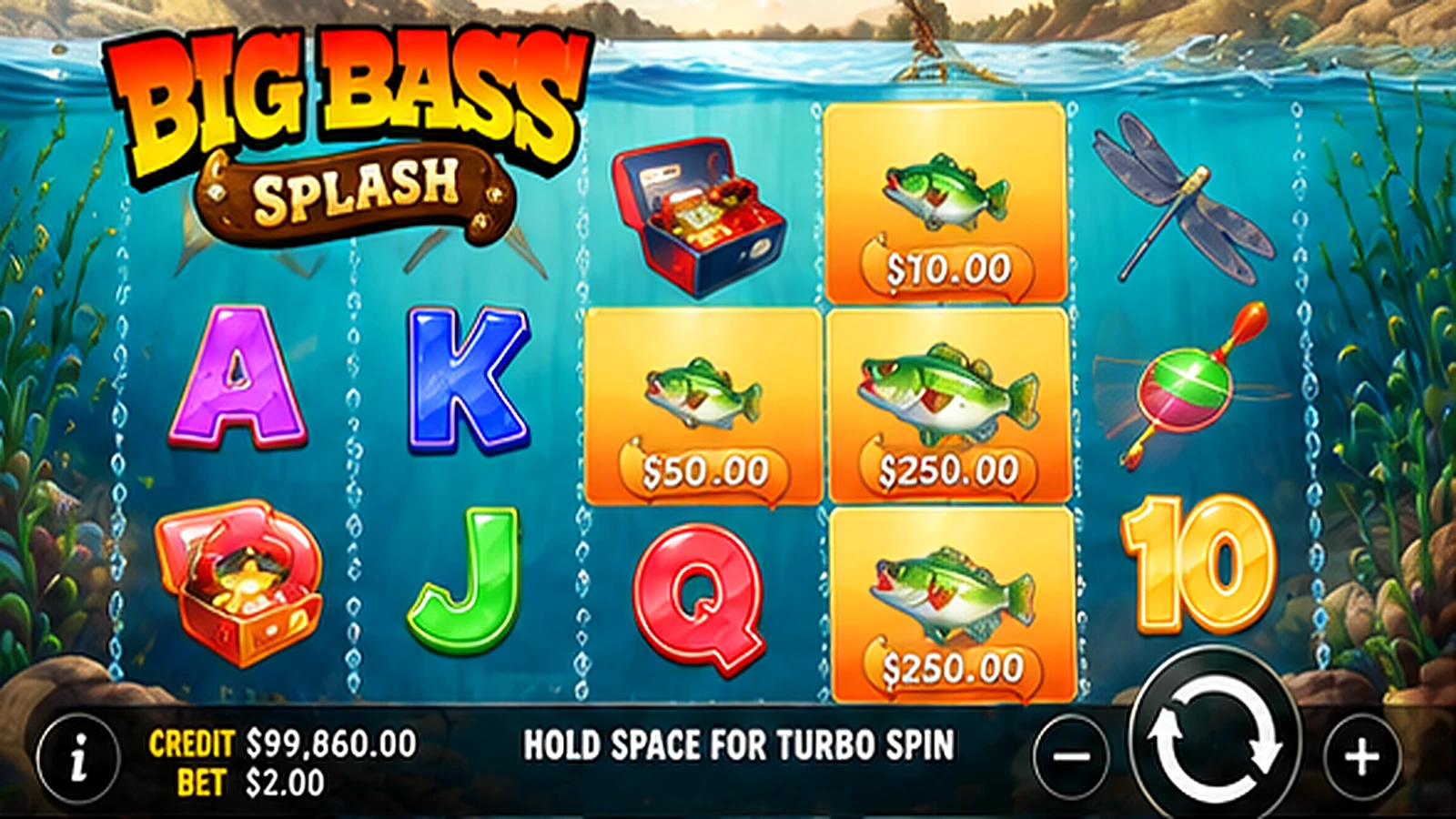 Big Bass Splash slot gameplay on Time4Bets Kuwait